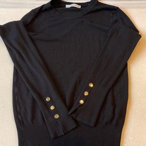 Zara knit black long sleeve sweater